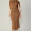 CURRENT AIR Cape Layered Midi Sweater Dress Knitwear