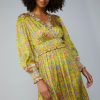 CURRENT AIR Floral Border Print Surplice Midi Dress Midi Dresses