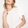 CURRENT AIR Pointelle Knit Sweater Top Sweaters