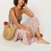 CURRENT AIR Quilt Contrast Maxi Dress Maxi Dresses