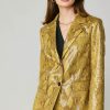 CURRENT AIR Snakeskin Welt Pocket Blazer Coats & Jackets