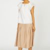 CURRENT AIR Peekaboo Flutter Sleeve Top Short Sleeve Tops