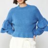 CURRENT AIR Tiered Sleeve Sweater Sweaters