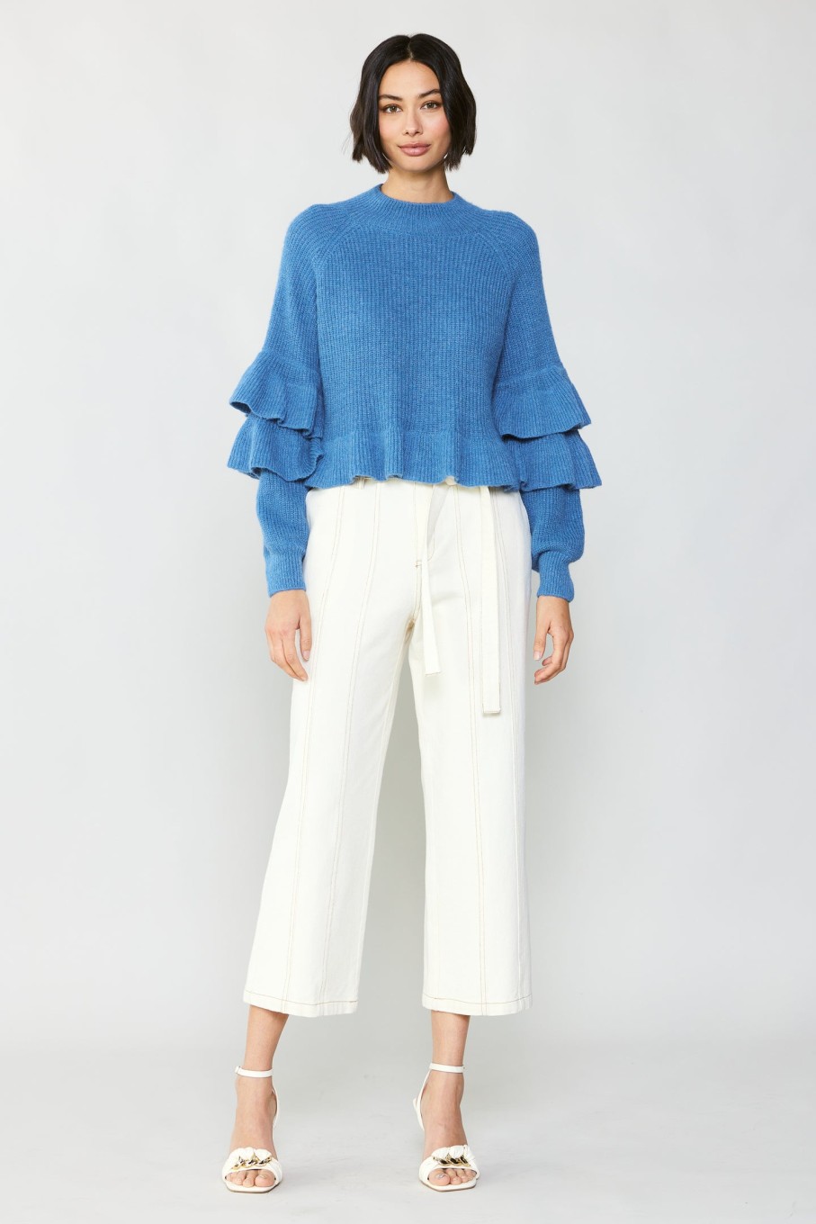 CURRENT AIR Tiered Sleeve Sweater Sweaters
