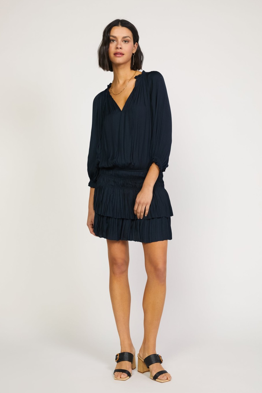 CURRENT AIR Aurelie Pleated Mini Dress Mini Dresses