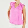CURRENT AIR Margot Pleated Sleeve Blouse Blouses