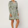 CURRENT AIR Tile Print Mini Dress Mini Dresses