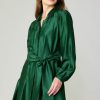 CURRENT AIR Lustrous Belted Mini Dress Mini Dresses