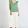 CURRENT AIR Sweetheart Ruffled Top Sleeveless Tops