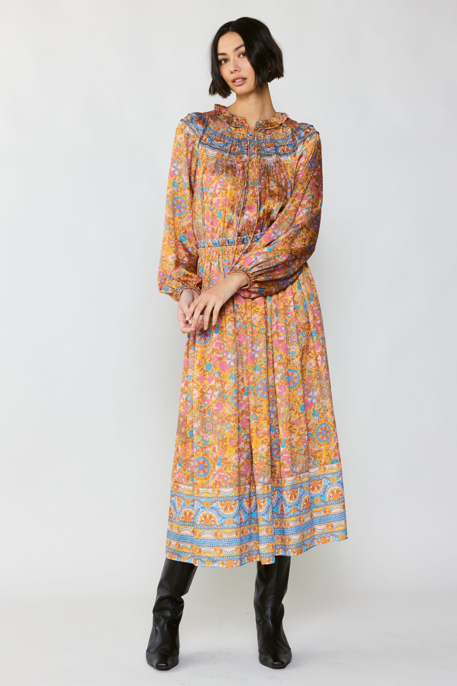 CURRENT AIR Vintage Floral Maxi Dress Maxi Dresses