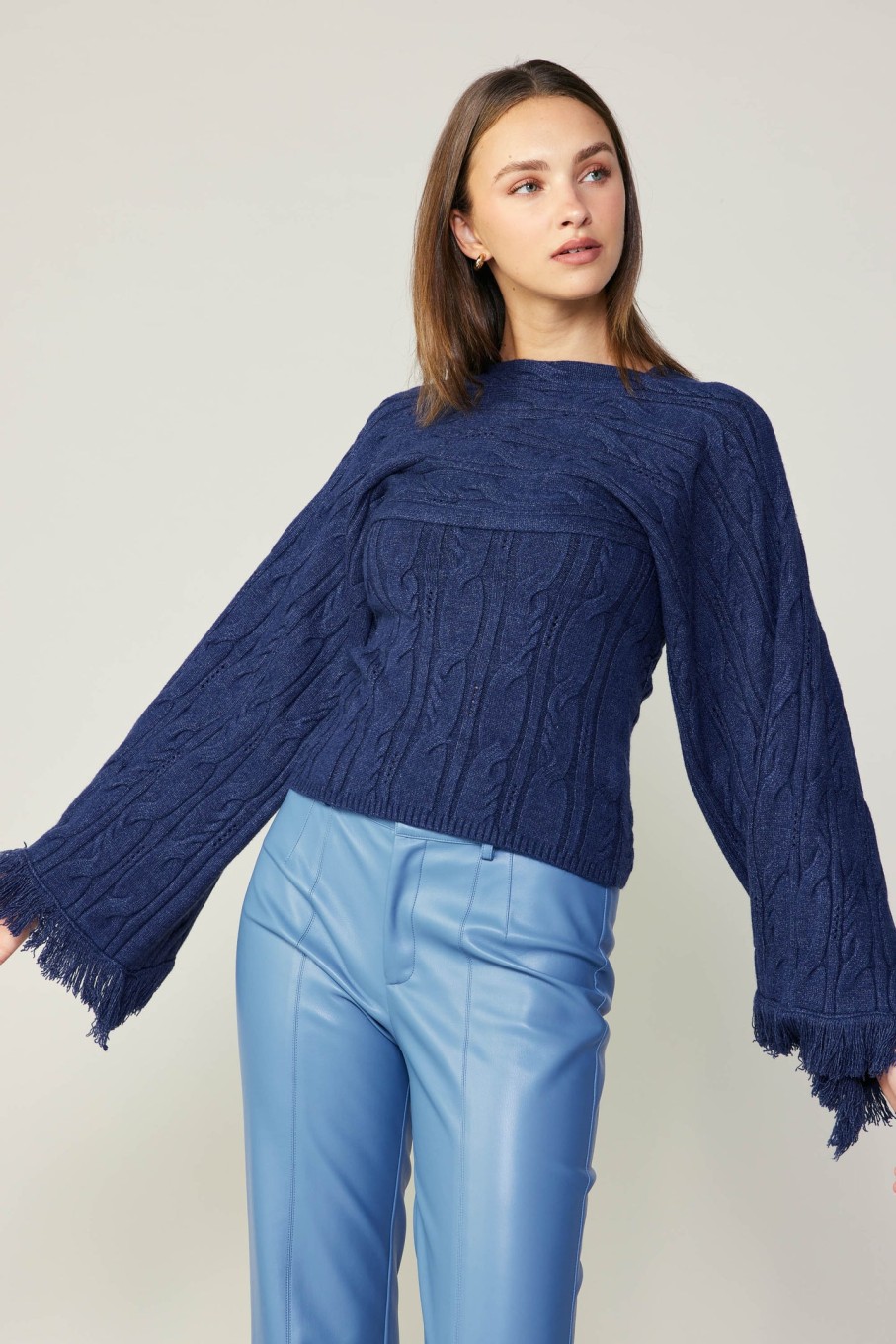 CURRENT AIR Sweater Shrug Top Set Knitwear