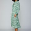 CURRENT AIR Botanical Jacquard Smocked Midi Dress Midi Dresses