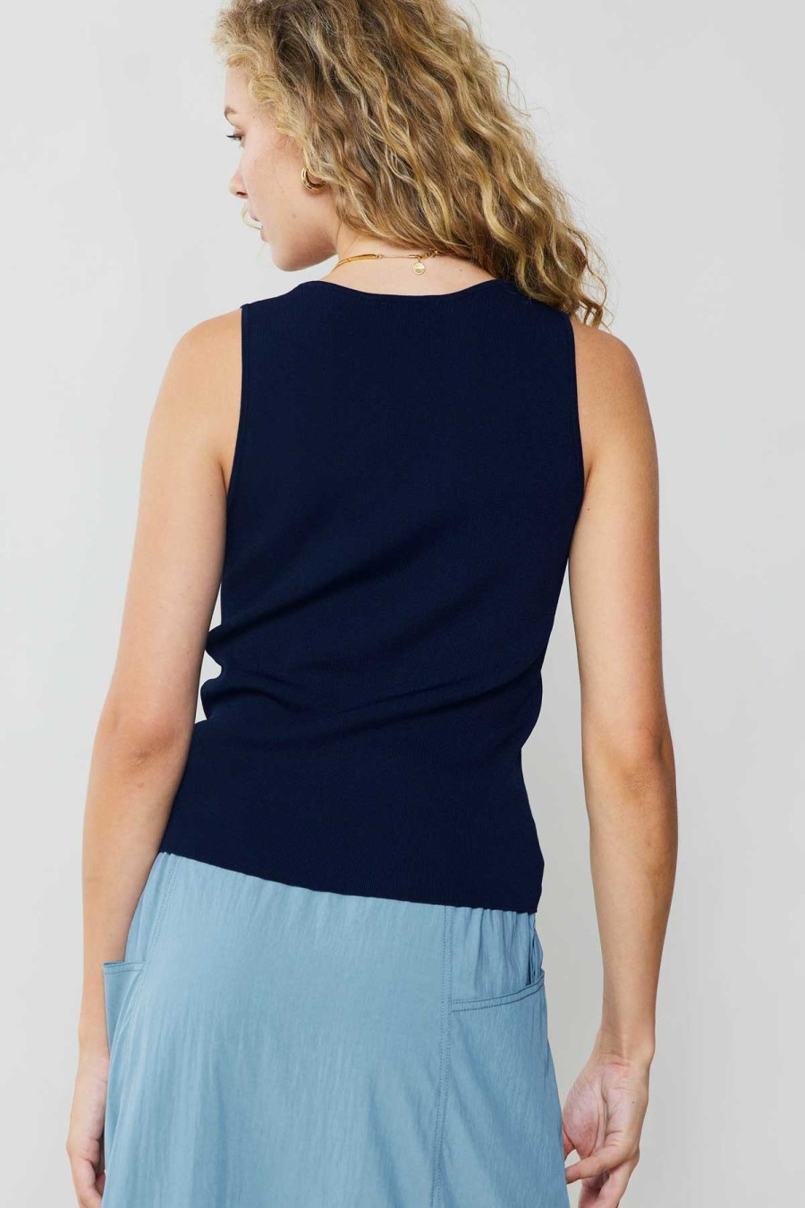 CURRENT AIR Knit Tank Top Knitwear