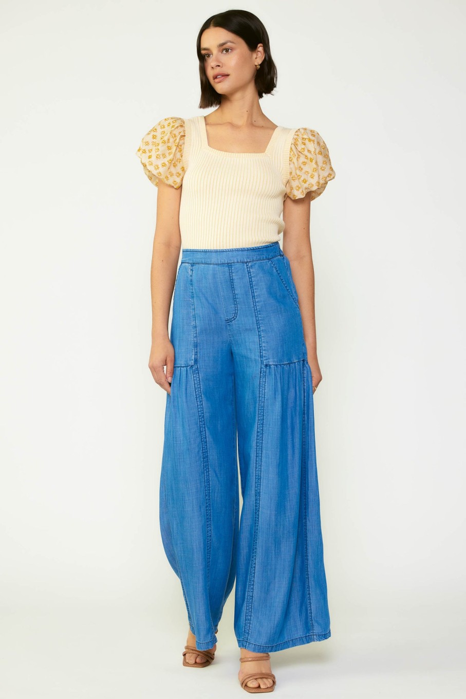 CURRENT AIR Wide Leg Tiered Pants Pants