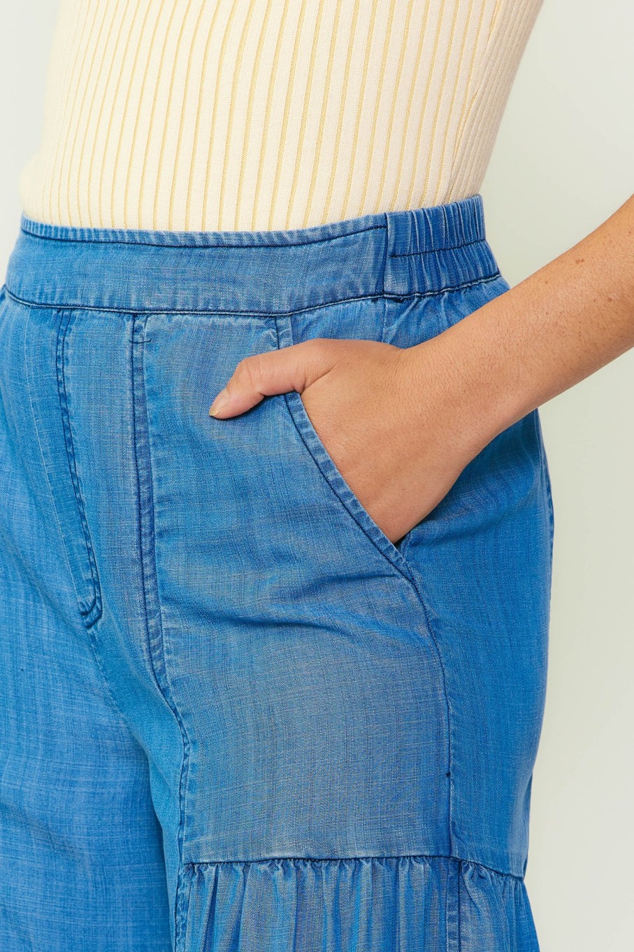 CURRENT AIR Wide Leg Tiered Pants Pants