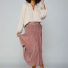 CURRENT AIR Smocked Waist Midi Skirt Skirts