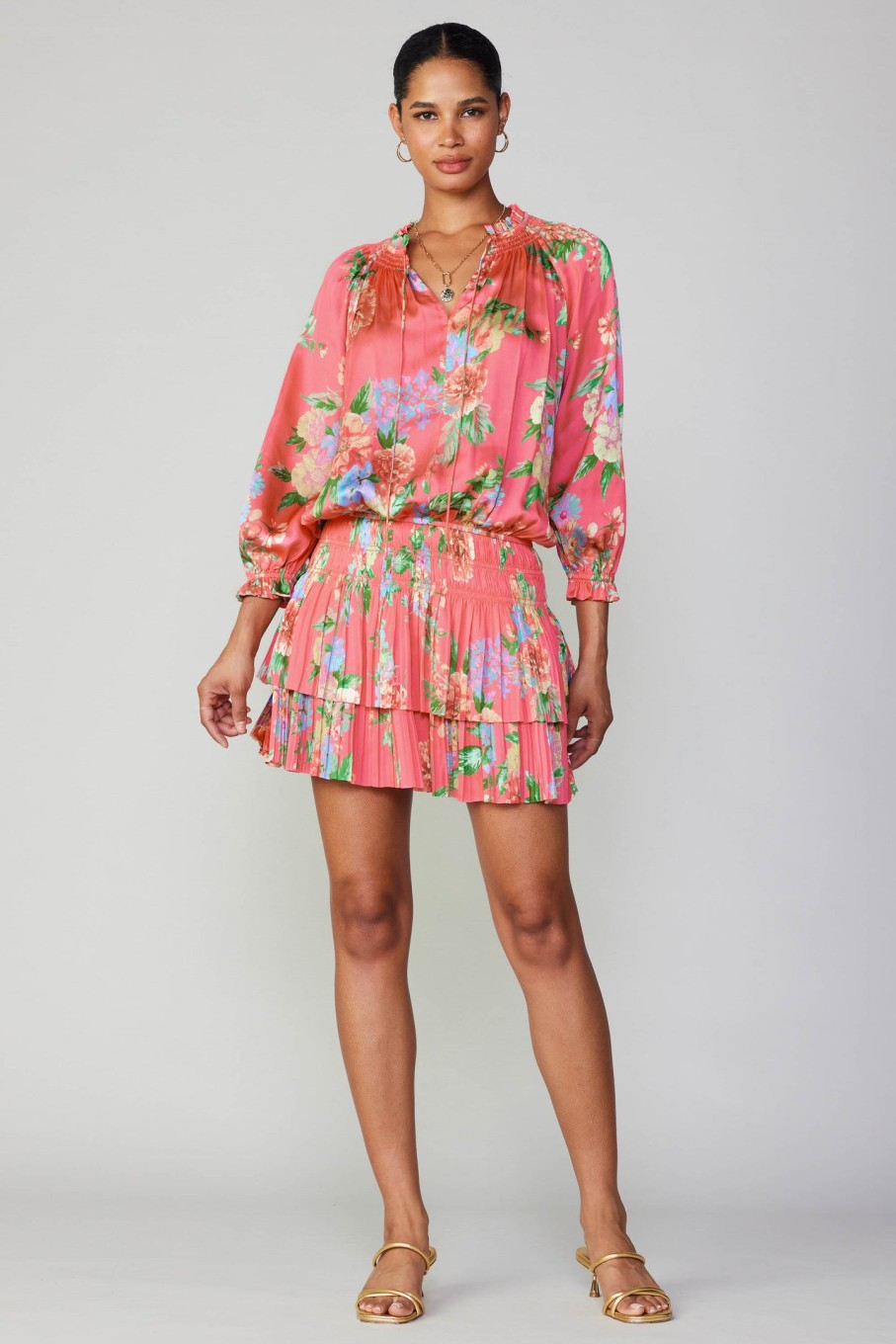 CURRENT AIR Aurelie Floral Mini Dress Mini Dresses