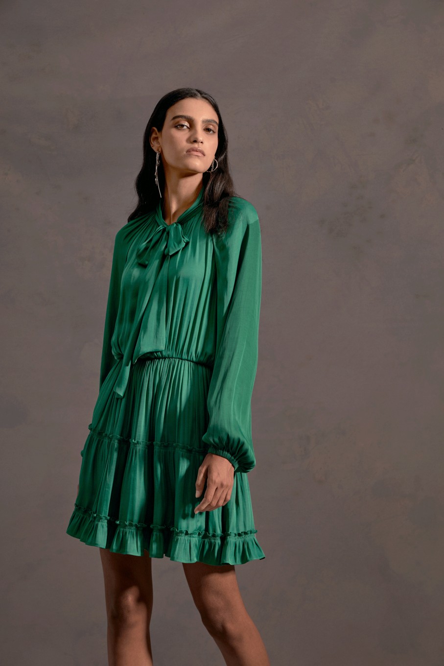 CURRENT AIR Ribbon Tie Mini Dress Mini Dresses