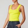 CURRENT AIR Sweetheart Knit Tank Top Sleeveless Tops