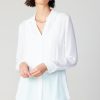 CURRENT AIR Collared Buttondown Shirt Long Sleeve Tops
