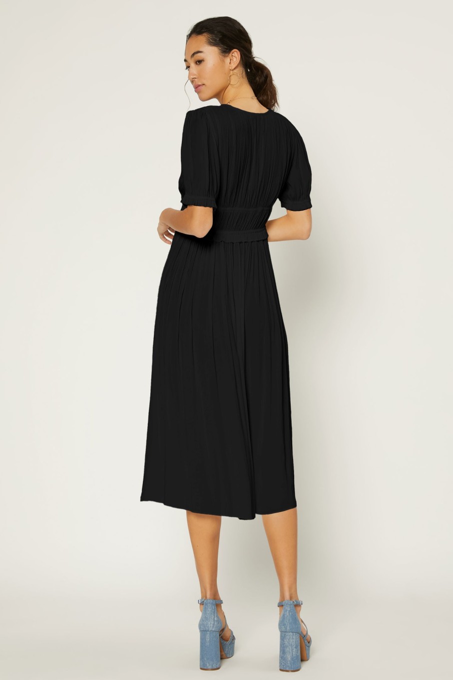 CURRENT AIR Amelia Pleated Maxi Dress Maxi Dresses