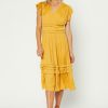 CURRENT AIR Sereia Pleated Midi Dress Midi Dresses