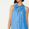CURRENT AIR Sunburst Halter Top Sleeveless Tops