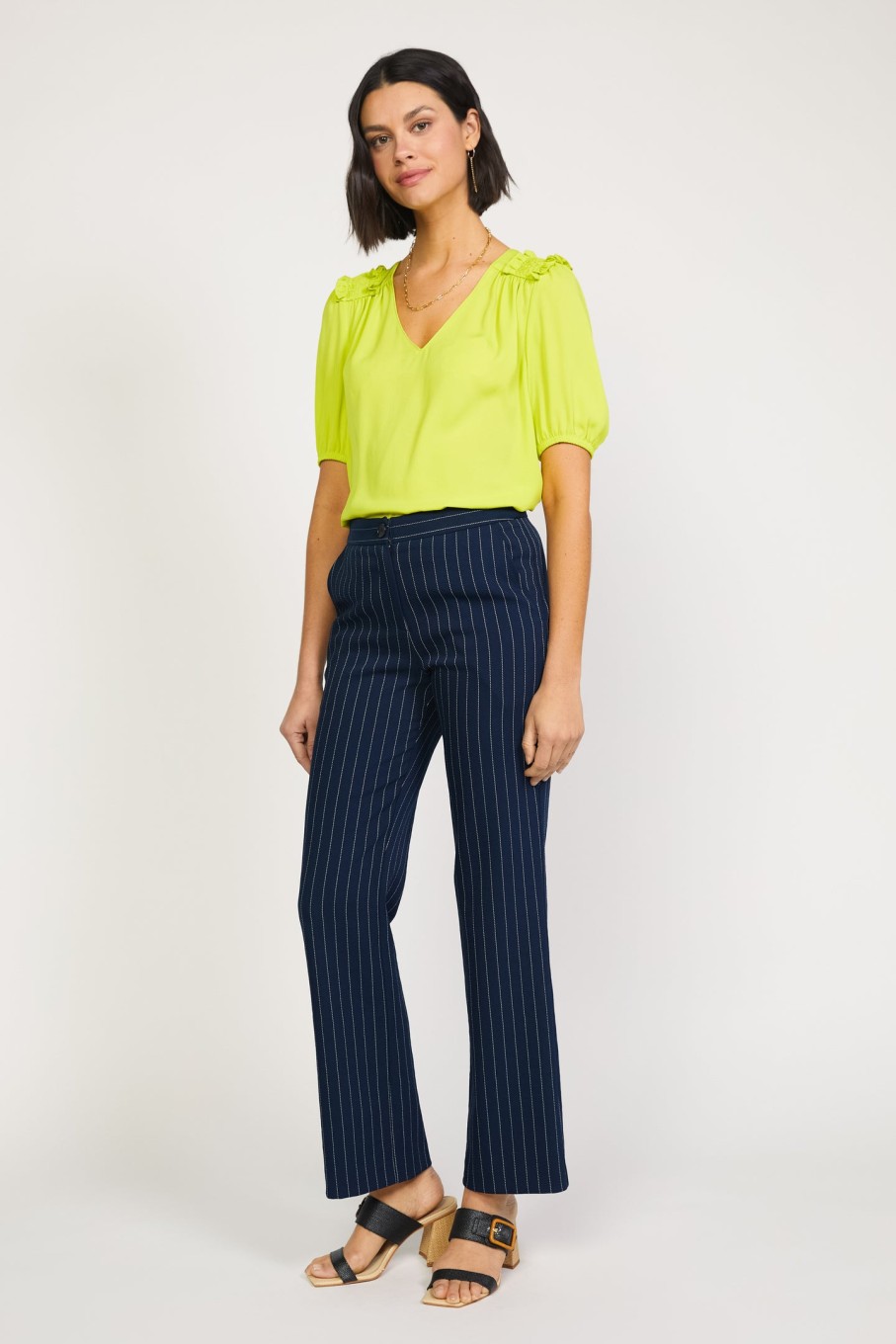 CURRENT AIR Pinstriped Bootcut Pant Sets