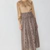 CURRENT AIR Snake Print Midi Skirt Skirts