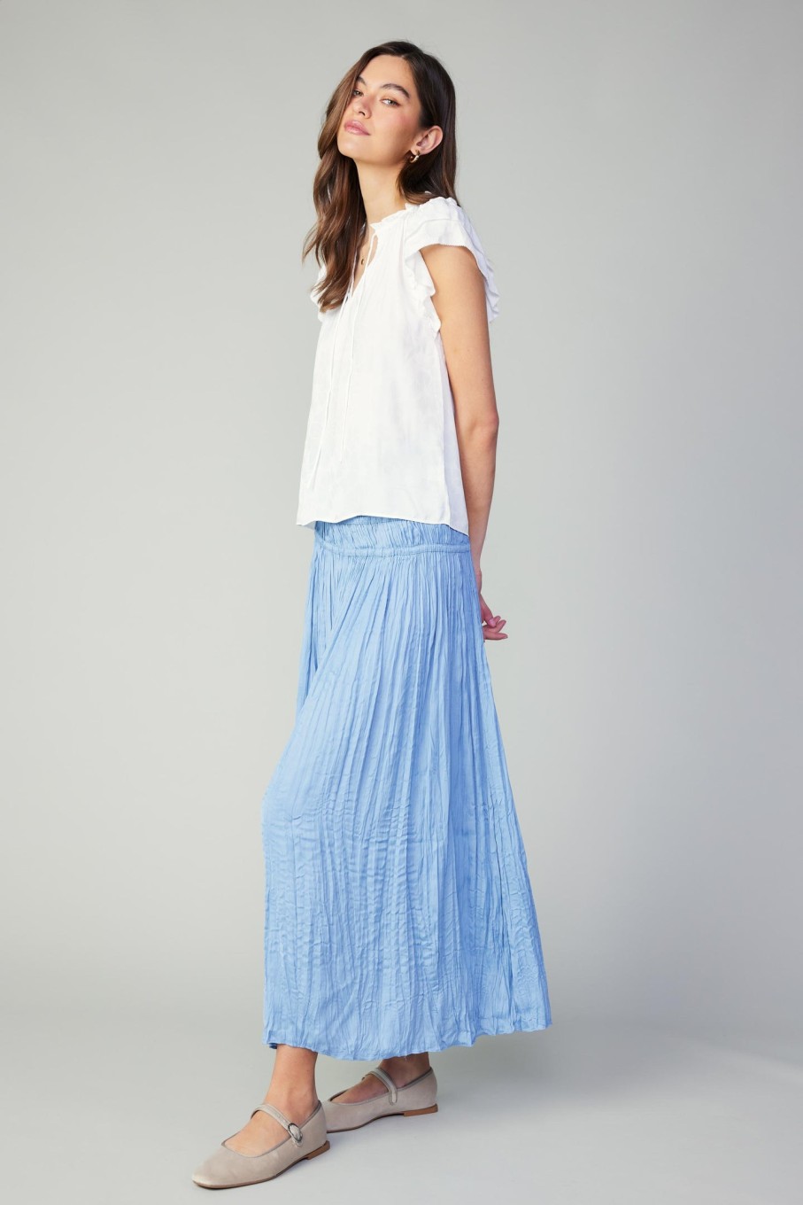 CURRENT AIR Soft Crinkle Maxi Skirt Skirts
