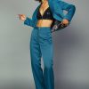 CURRENT AIR Cropped Double Breasted Blazer Coats & Jackets