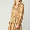 CURRENT AIR Metallic Tiered Mini Dress Mini Dresses