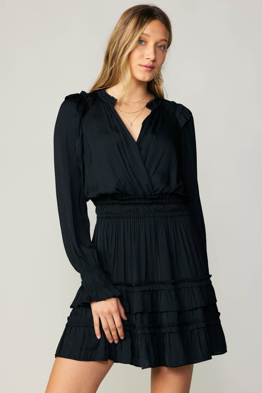 CURRENT AIR Autumn Ruffled Mini Dress Mini Dresses