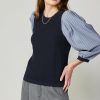 CURRENT AIR Contrast Sweater Top Sweaters