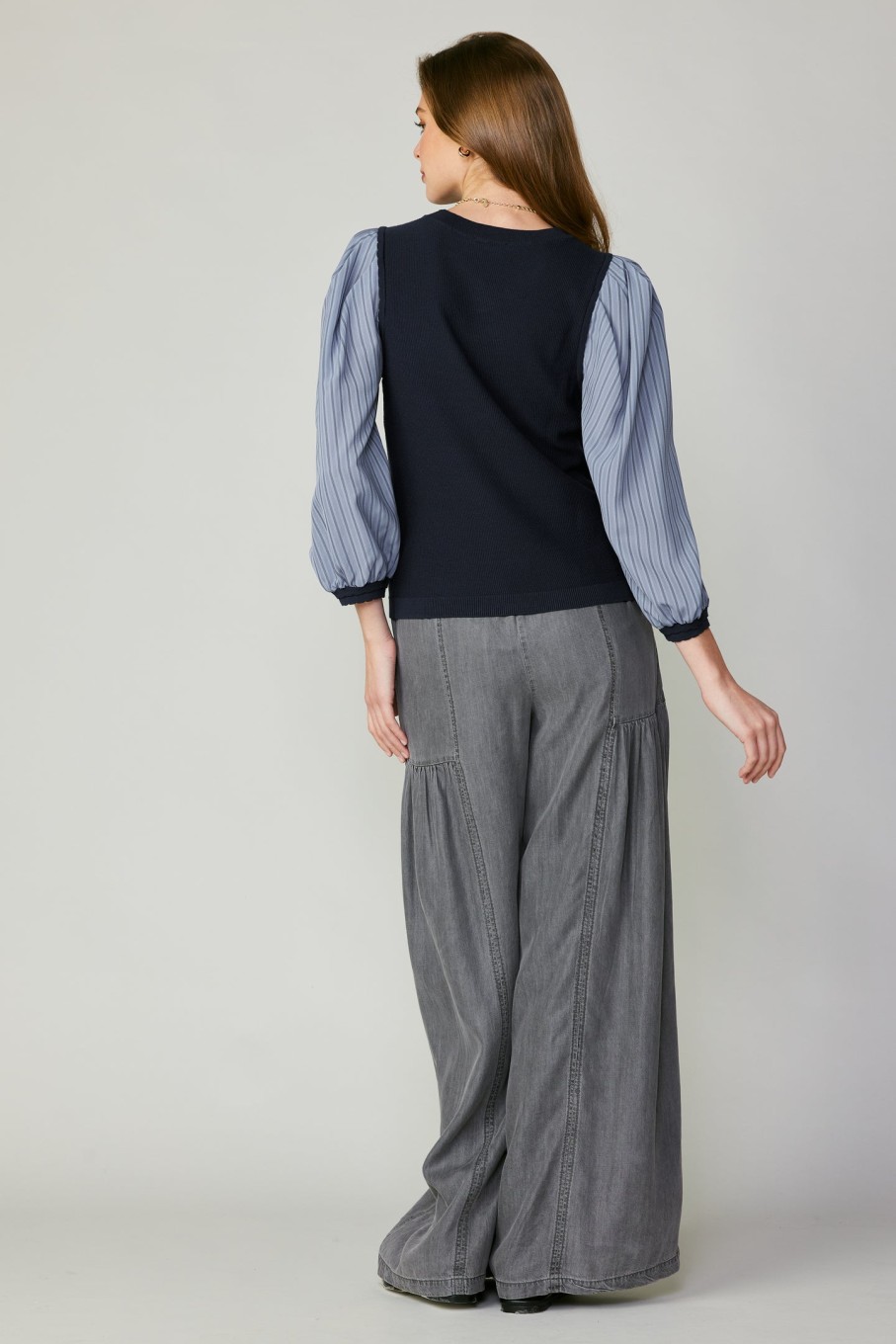 CURRENT AIR Contrast Sweater Top Sweaters