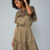CURRENT AIR Rear Flutter Sleeve Mini Dress Mini Dresses