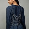 CURRENT AIR Silver Beaded Cami Accessories