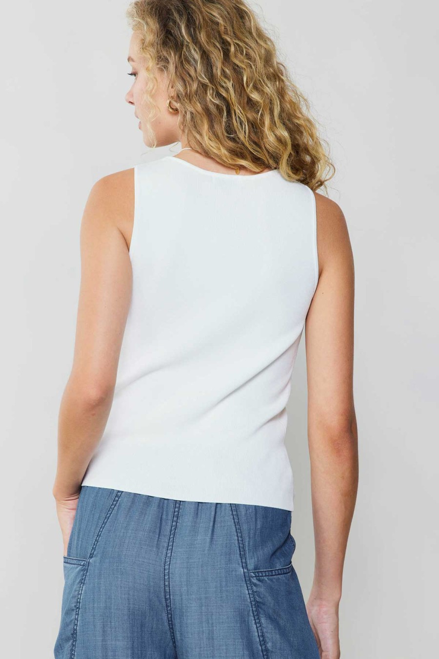 CURRENT AIR Knit Tank Top Knitwear