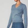 CURRENT AIR Lace Collar Sweater Top Knitwear