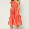 CURRENT AIR One Shoulder Midi Dress Midi Dresses