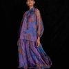 CURRENT AIR Floral Organza Midi Dress Midi Dresses