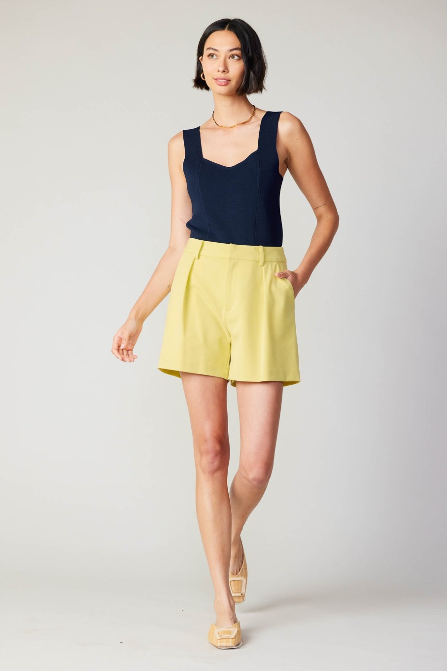 CURRENT AIR Pintucked Shorts Sets
