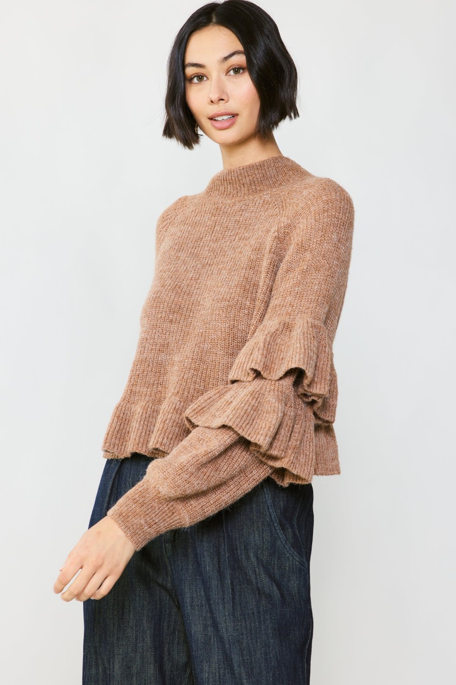 CURRENT AIR Tiered Sleeve Sweater Sweaters
