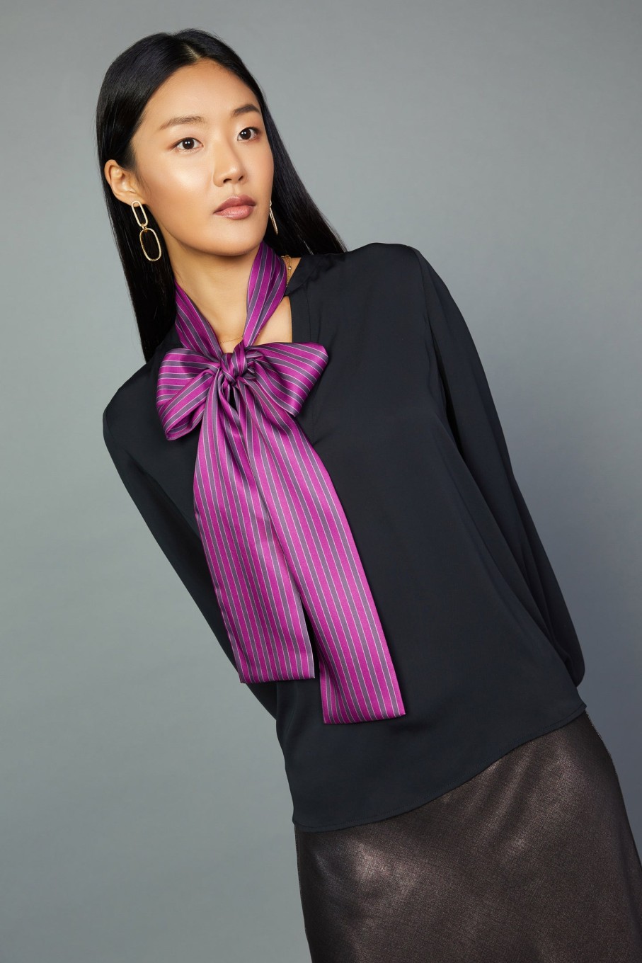 CURRENT AIR Striped Bow Tie Accessories