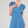 CURRENT AIR Sereia Pleated Midi Dress Midi Dresses