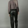 CURRENT AIR Faux Leather Straight Leg Pants Pants