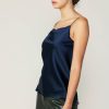 CURRENT AIR Silk Cowl Neck Cami Sleeveless Tops