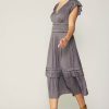 CURRENT AIR Sereia Pleated Midi Dress Midi Dresses