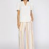 CURRENT AIR Smocked Sleeve Top Short Sleeve Tops