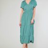 CURRENT AIR Ruffled Collar Maxi Dress Maxi Dresses